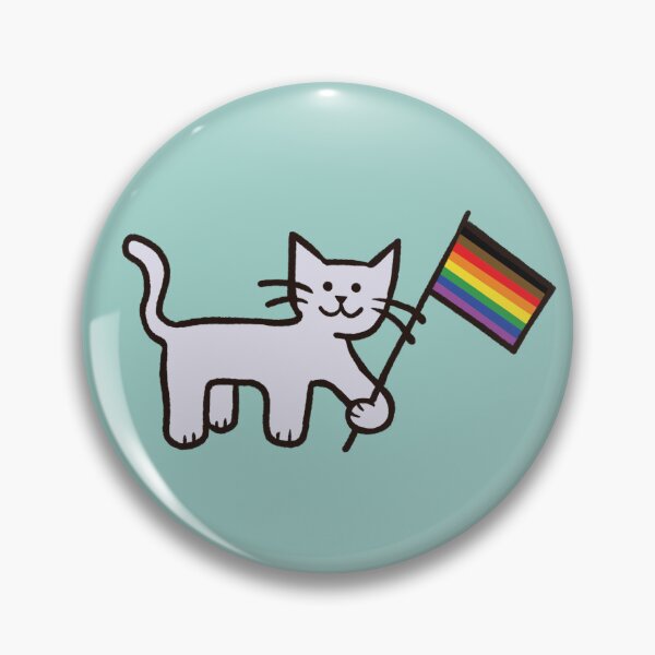 Artikelvorschau, POC Pride Flagge Katze entworfen und verkauft von sunlucky.