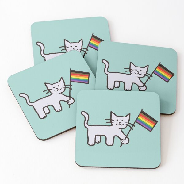 Item preview, POC Pride Flag Cat designed and sold by sunlucky.