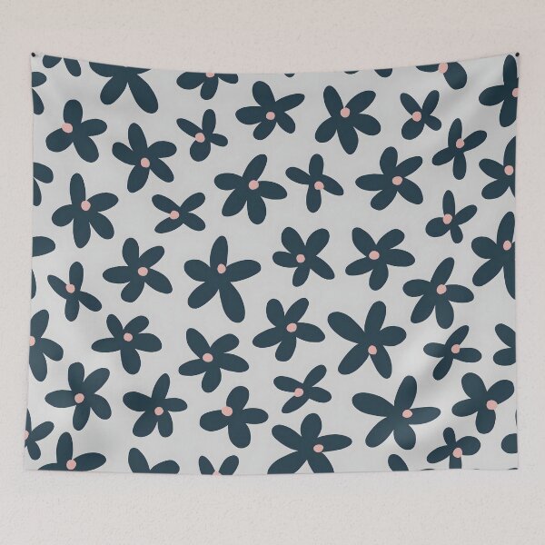 Item preview, Black Floral Pattern designed and sold by UrbanCult-Store.