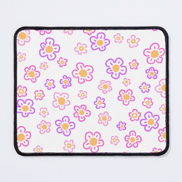 Item preview, Pink and Purple Five Petal Flowers designed and sold by NurseLauraDraws.