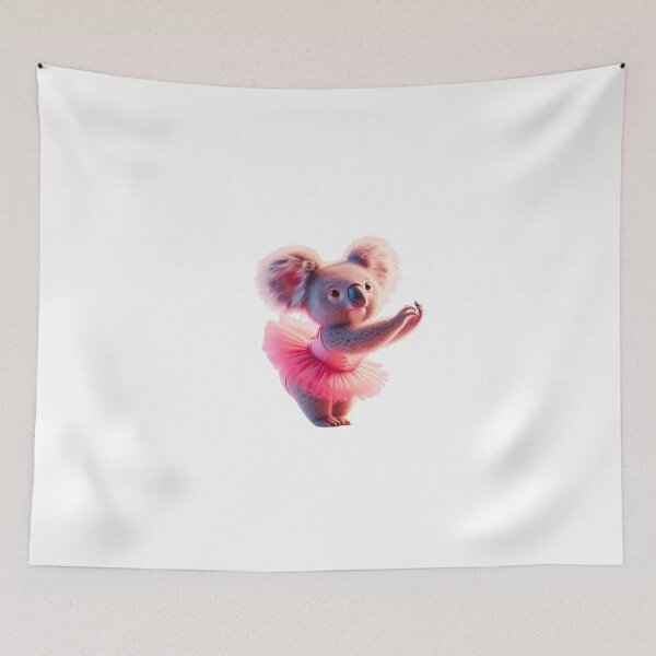 Aperçu de l'œuvre La mignonne Kylie Koala en tutu de ballet rose créée et vendue par graknowles.