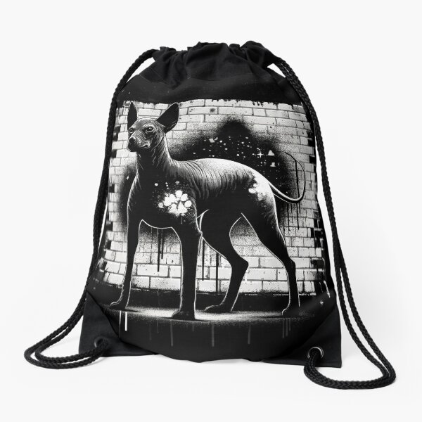 Item preview, Xoloitzcuintli_Urban_Art_Mariposa_05 - Arte callejero único de Xoloitzcuintli designed and sold by Xolo Merch.