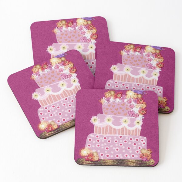 Item preview, Best wishes magenta cake designed and sold by bekki smith.