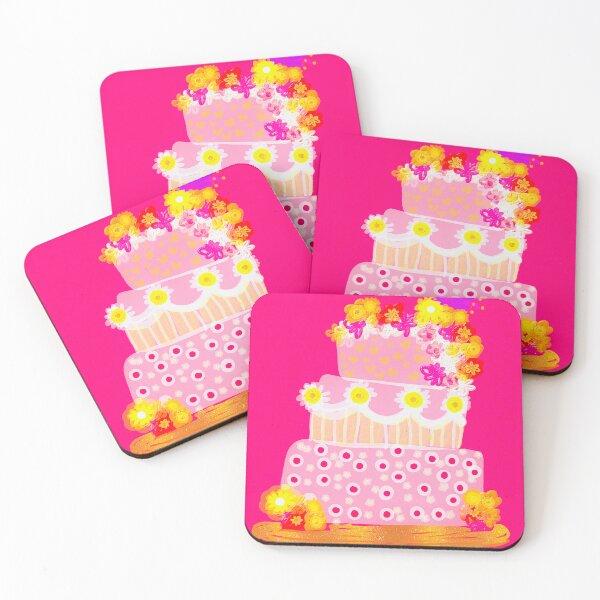 Item preview, Best wishes hot pink cake designed and sold by bekki smith.