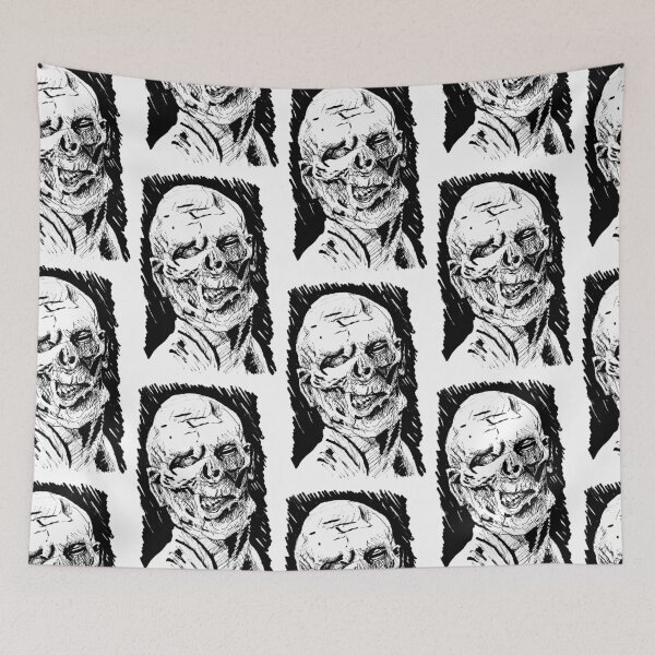 Item preview, Black pen zombie illustration designed and sold by Arthur Loeuil.