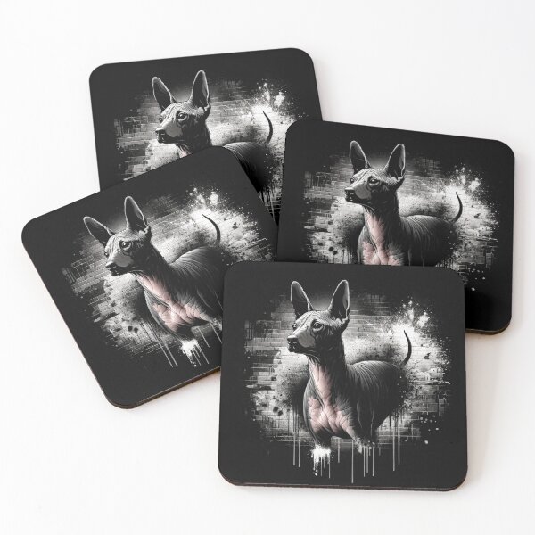 Item preview, Xoloitzcuintli_Urban_Art_Mariposa_07 - Unique Street Art of Xoloitzcuintli designed and sold by Xolo Merch.