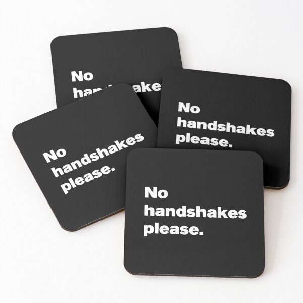 Item preview, No Handshakes Please 2 - Text designed and sold by Vector-Artist.