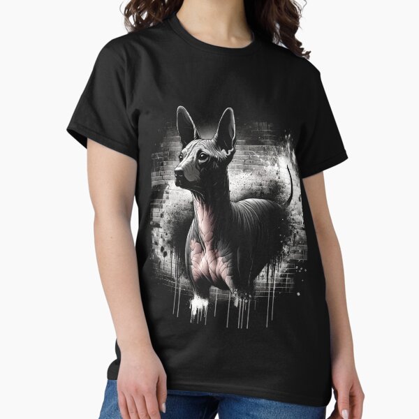 Vista previa del artículo con la obra «Xoloitzcuintli_Urban_Art_Mariposa_07 - Arte callejero único de Xoloitzcuintli», diseñado y vendido por Xolo Merch.
