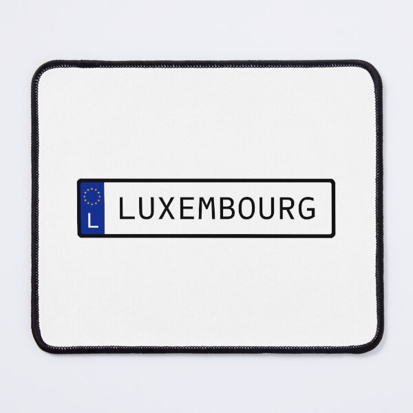 Item preview, Luxembourg EU Number Plate designed and sold by PatchMerch.