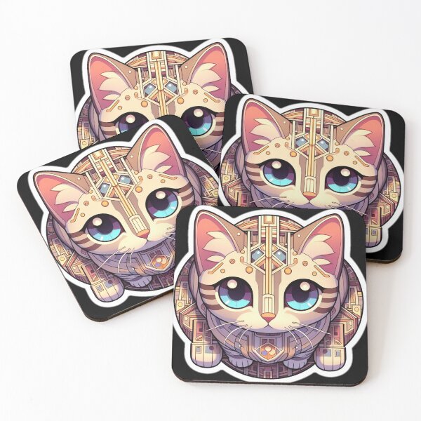 Item preview, Colorful Cat Stickers #21 Cute Animal Designs designed and sold by Kinyah88.