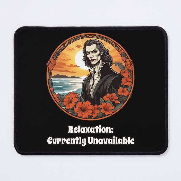 Item preview, Workaholic Vampire that can't Enjoy Vacation - Relaxation Unavailable designed and sold by Ridiculam Toga.