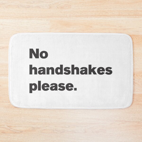 Item preview, No Handshakes Please - Text designed and sold by Vector-Artist.