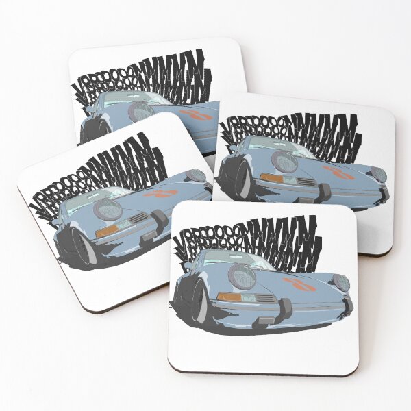 Item preview, Grey blue anime style sports car designed and sold by m-yoga-store.