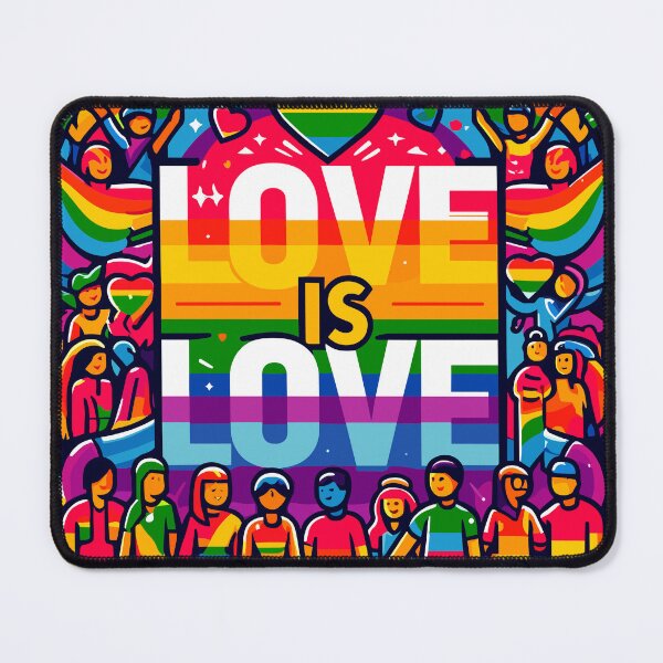 Item preview, Pride Month Celebration: Love is Love Rainbow Unity designed and sold by ArtfulHunter.