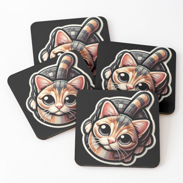 Item preview, Colorful Cat Stickers #23 Cute Animal Designs designed and sold by Kinyah88.
