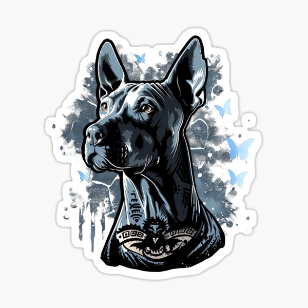 Item preview, Xoloitzcuintli_Urban_Art_Mariposa_09 - Arte callejero único de Xoloitzcuintli designed and sold by Xolo Merch.