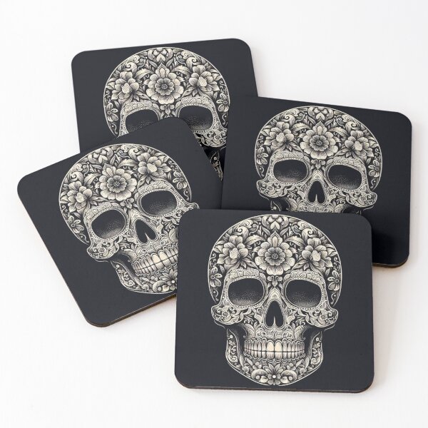 Item preview, Fantasy B & W Sugar Skull designed and sold by GaborSkeleton.