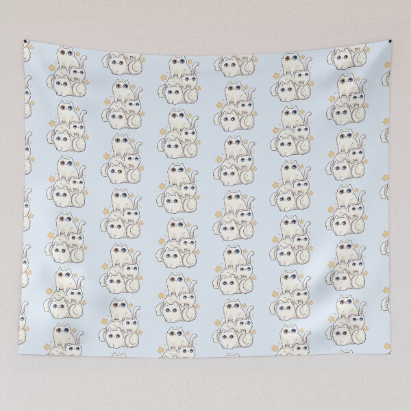 Item preview, White cats stack  designed and sold by Artofmayara.