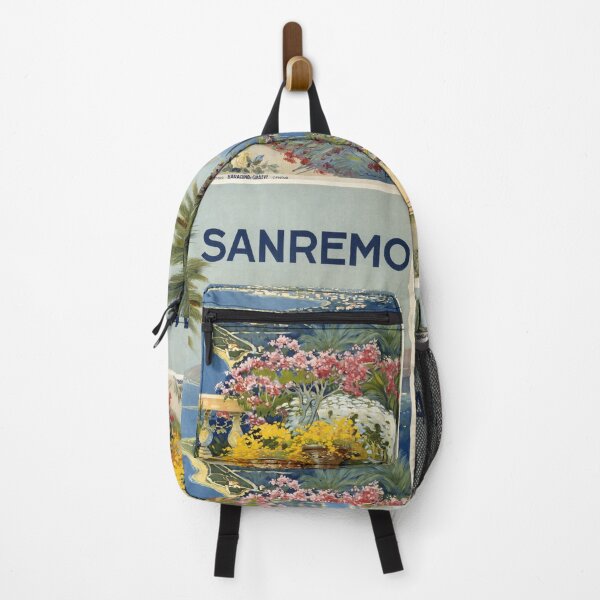 Item preview, Vintage Sanremo Italy Travel Poster designed and sold by Old Soul Vintage .