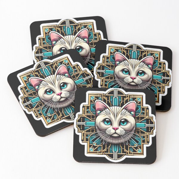 Item preview, Colorful Cat Stickers #26 Cute Animal Designs designed and sold by Kinyah88.