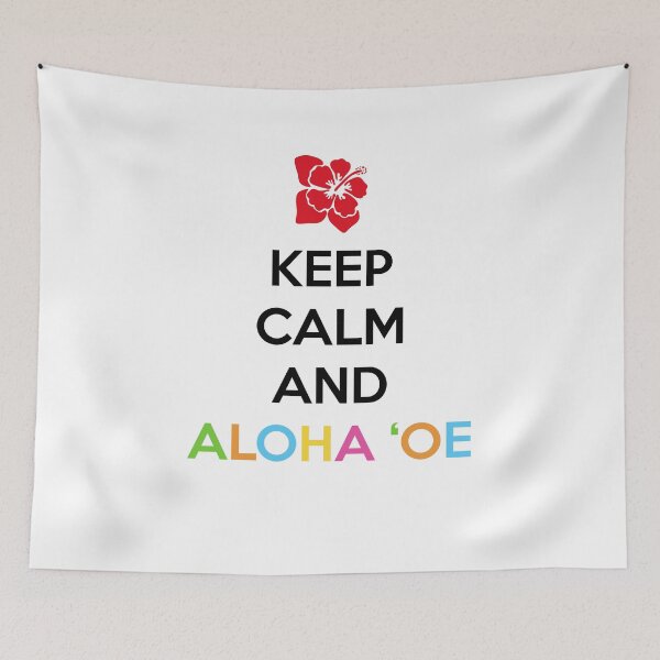 Item preview, KEEP CALM AND ALOHA'OE holidays travel tourism vacations beaches nature fun cool gifts  designed and sold by Mad Over Store.