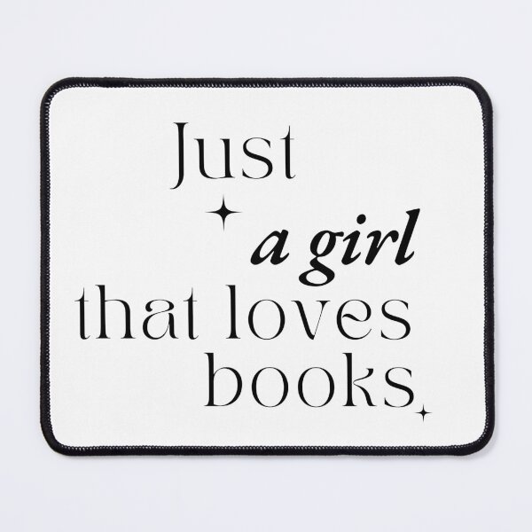 Item preview, Just a girl who loves books Minimalistic Booklover Design designed and sold by AnceUmalasa.
