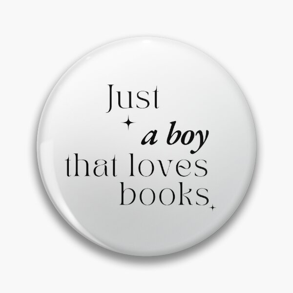 Item preview, Just a boy that loves books Minimalistic Booklover Design designed and sold by AnceUmalasa.
