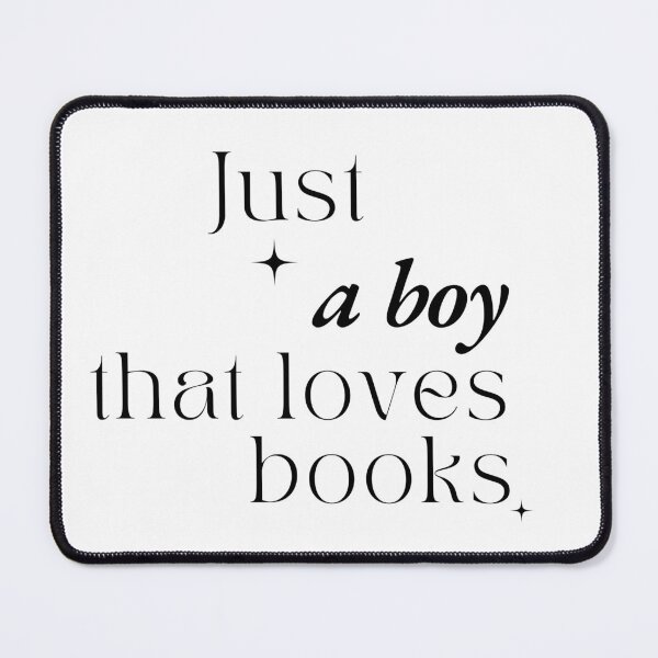 Item preview, Just a boy that loves books Minimalistic Booklover Design designed and sold by AnceUmalasa.