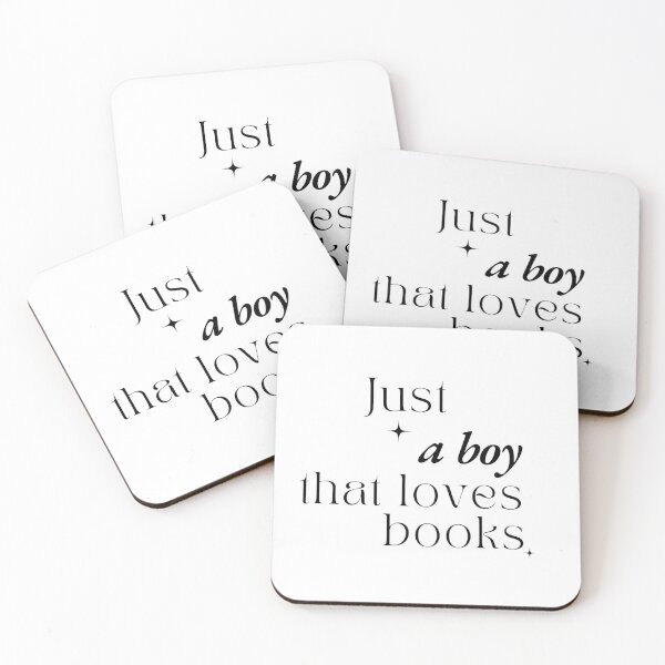 Item preview, Just a boy that loves books Minimalistic Booklover Design designed and sold by AnceUmalasa.