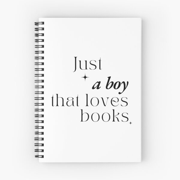 Item preview, Just a boy that loves books Minimalistic Booklover Design designed and sold by AnceUmalasa.