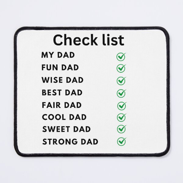 Item preview, fathers day check list designed and sold by jswag4eva.