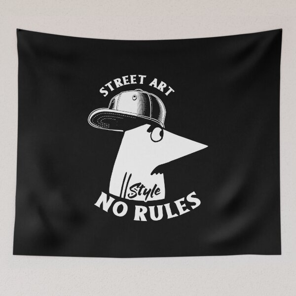 Item preview, Street Art Style - No Rules designed and sold by blackink-design.