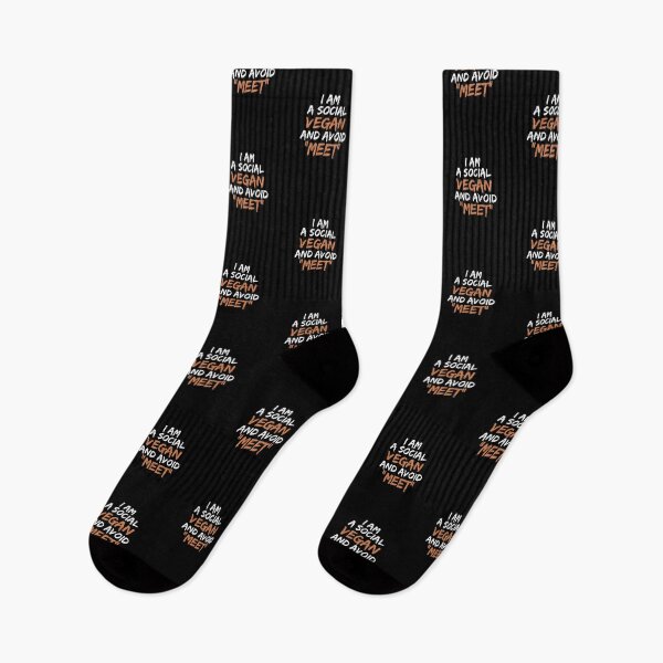 Item preview, I am a Social Vegan and avoid "Meet" designed and sold by Playful-Monster.