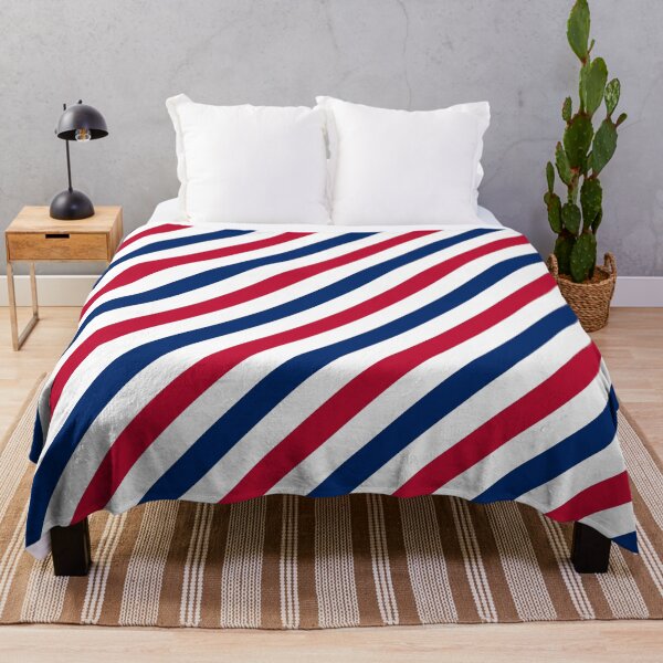 Item preview, Red White Blue Diagonal Stripes designed and sold by starrylite.