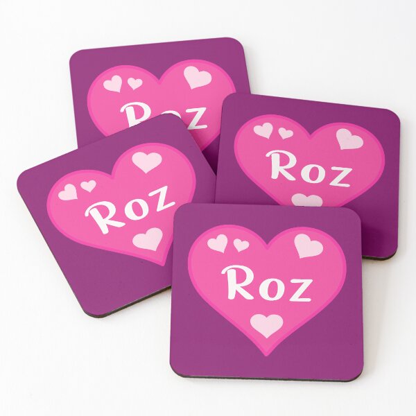Item preview, Roz Name Pink Heart  designed and sold by Jeallan Designs.