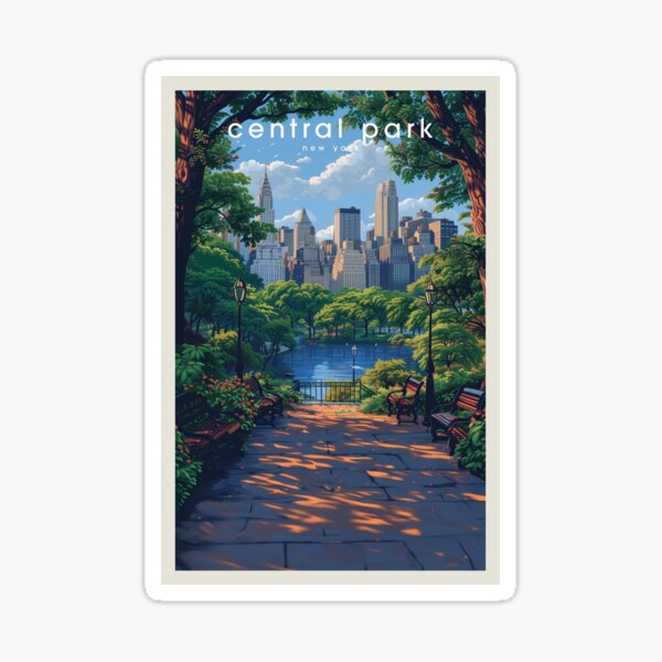 Artikel-Vorschau von Central Park New York Reiseposter, Reisegeschenk, Stadtansicht, Wandkunst, Stadtposter, designt und verkauft von journeygallery.