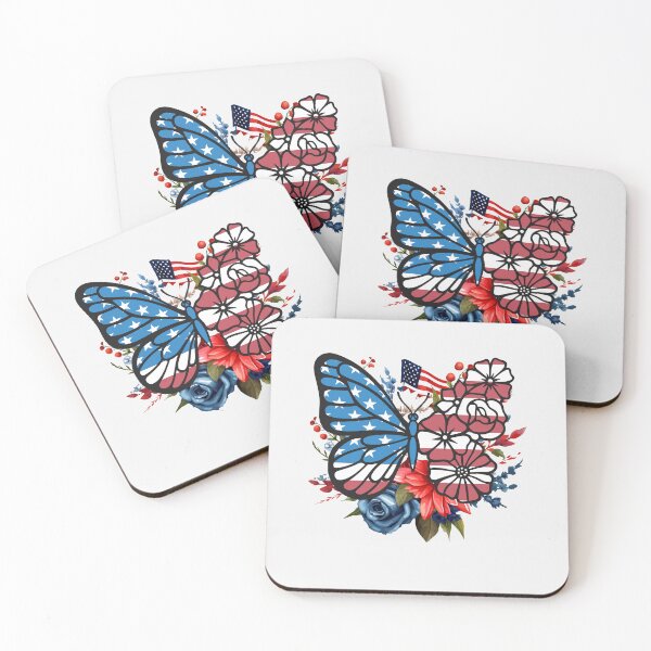 Item preview, American Flag Butterfly designed and sold by PawPrintStyles.