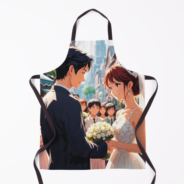 Item preview, kawaii wedding man and woman, anime illustration designed and sold by Mauswohn.