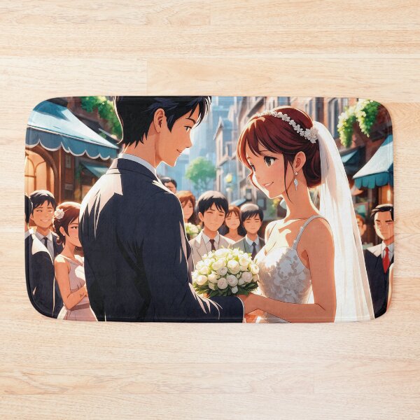 Item preview, kawaii wedding man and woman, anime illustration designed and sold by Mauswohn.