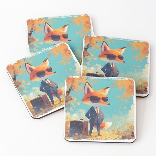 Item preview, Businessmen, business fox with a suitcase designed and sold by JoyfulNat.