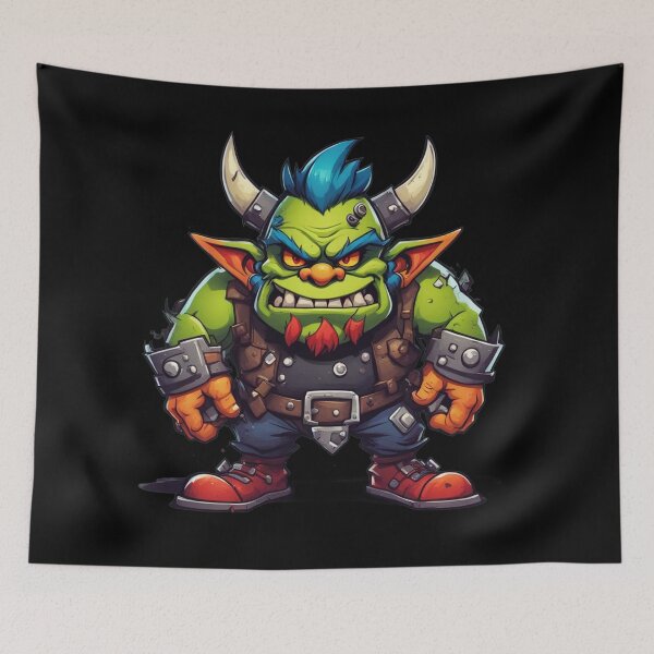 Item preview, Goblin Warrior, Cool Character, RPG Warboss designed and sold by Burn-Ego.