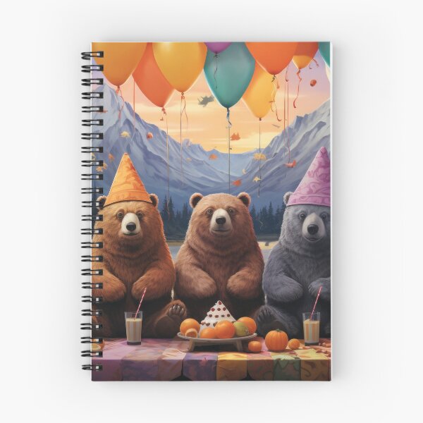 Item preview, funny bear party, birthday celebration designed and sold by Mauswohn.