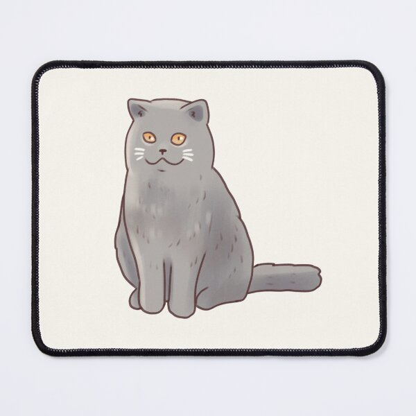 Item preview, Gray British Shorthair cat illustration  designed and sold by Artofmayara.
