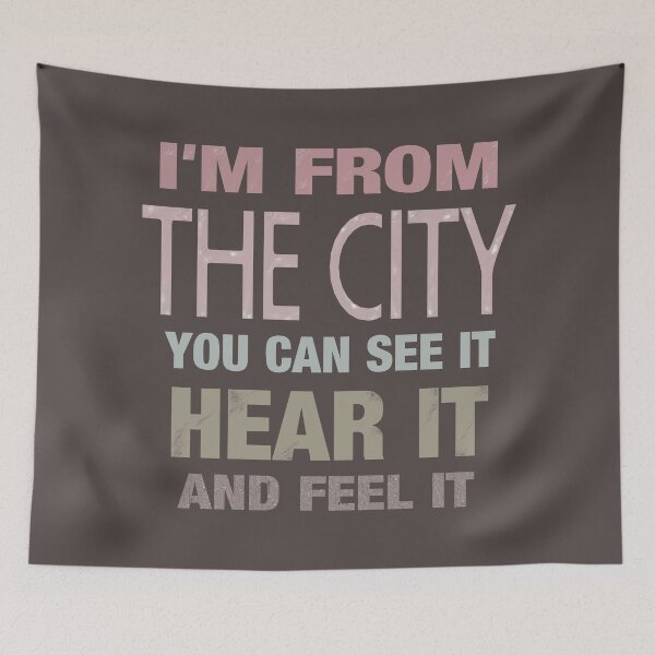 Item preview, Dad from the city. I am the city. Retro word art. designed and sold by bekksa.