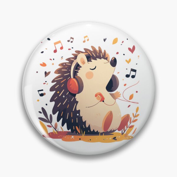 Artikelvorschau, Süßer Igel, der Musik hört entworfen und verkauft von SMARTKIT DESIGNAGENCY.
