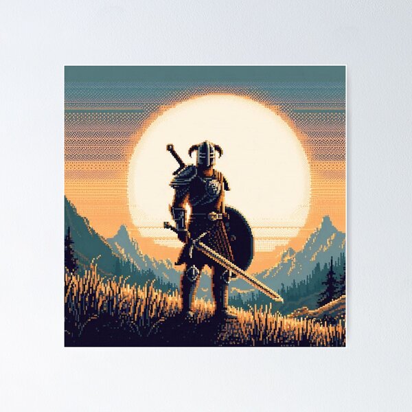 Item preview, Skyrim Mountain Skyline Sunset designed and sold by Jake-Carter0.