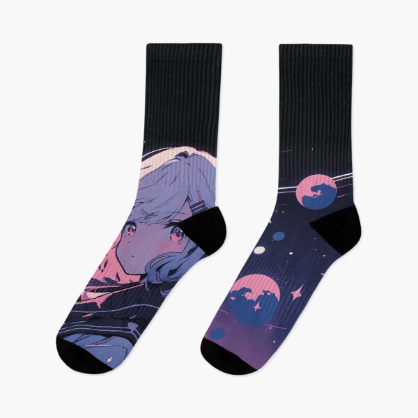 Item preview, kawaii girl in space, anime illustration designed and sold by Mauswohn.