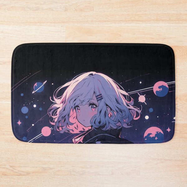 Item preview, kawaii girl in space, anime illustration designed and sold by Mauswohn.