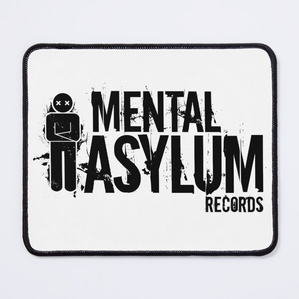 Item preview, Mental Asylum Records: Black Logo designed and sold by allaboutnoise.
