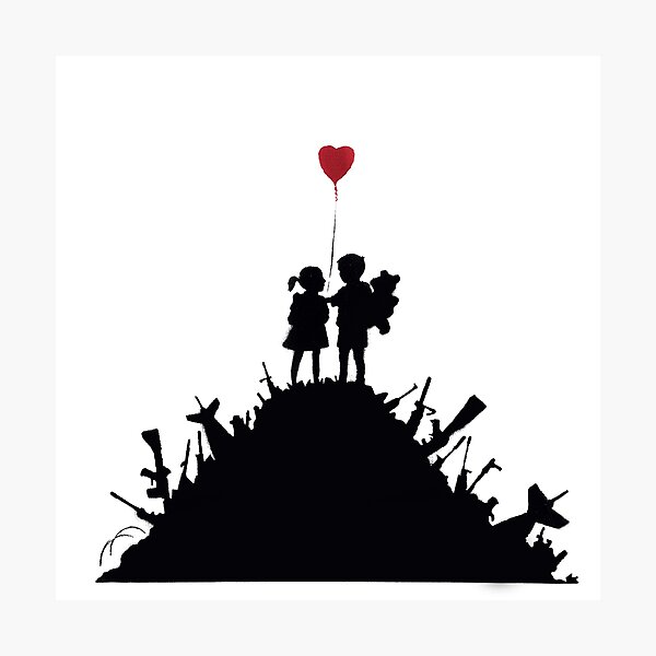Item preview, Banksy - KIDS ON GUNS designed and sold by URBANZ.